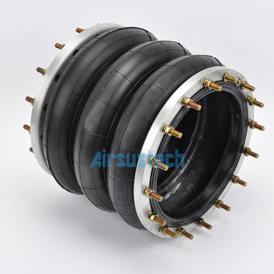 les ressorts pneumatiques 360306H-3 industriels triplent les soufflets en caoutchouc compliqués avec le diamètre nominal de 280mm